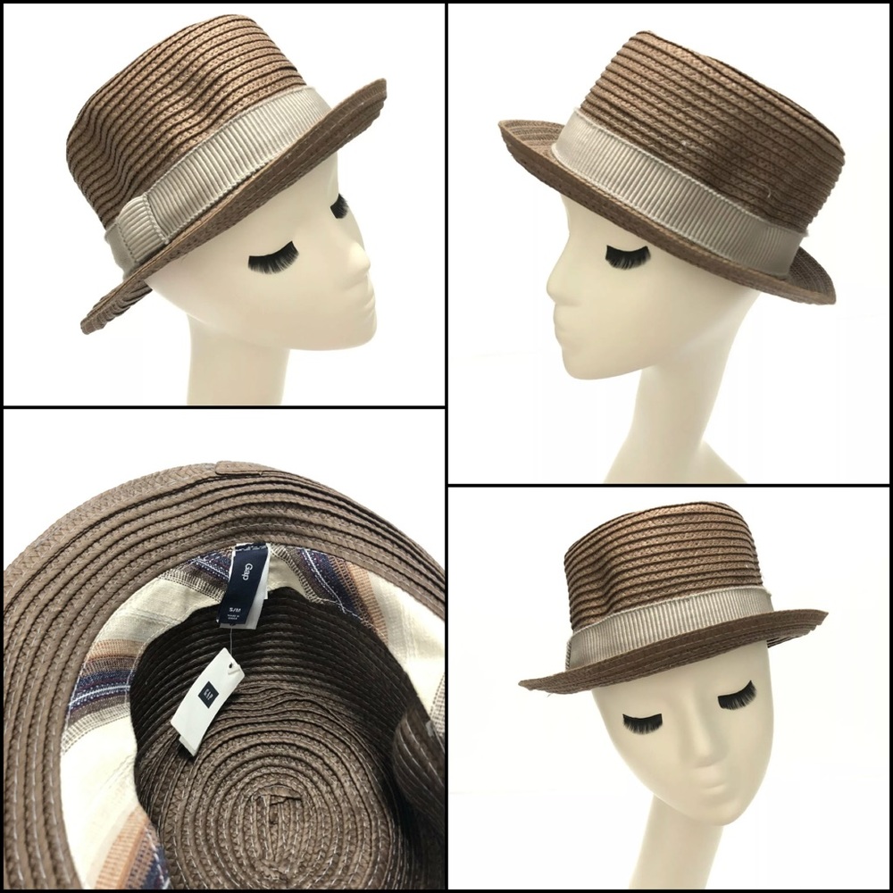 GAP Fedora Summer Paper Straw Short Brim Hat